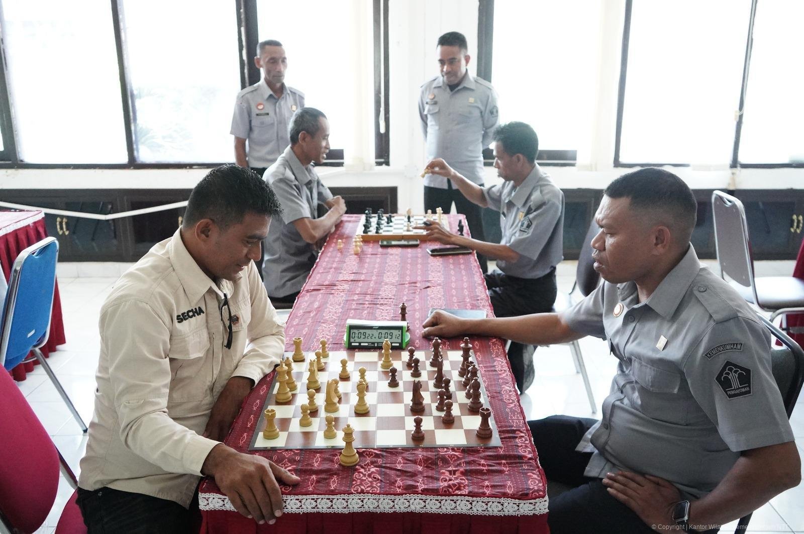 Sambut Hari Pengayoman ke-81, Kanwil Kemenkum NTT Gelar Turnamen Catur Tingkatkan Sportivitas
