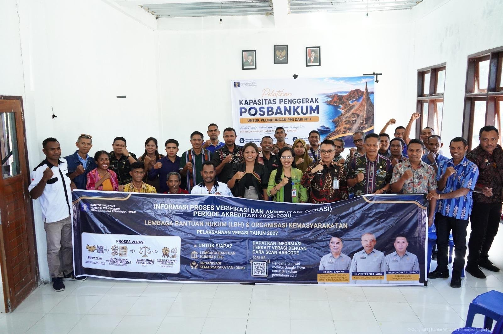 Kanwil Kemenkum NTT Perkuat Akses Keadilan melalui Edukasi Penggerak Posbankum di Amarasi